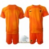 Officiële Voetbalshirt + Korte Broek Doelman Nederland Uit WK 2022 - Kids